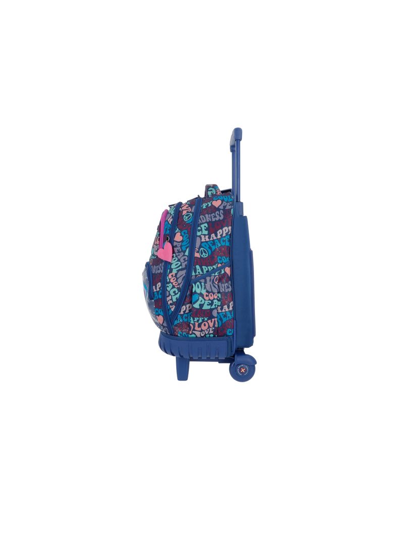 Mochila con ruedas Niña Xtrem Cross 2.0 Azul-4