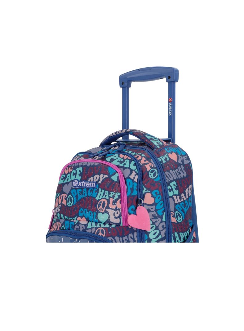 Mochila con ruedas Niña Xtrem Cross 2.0 Azul-5