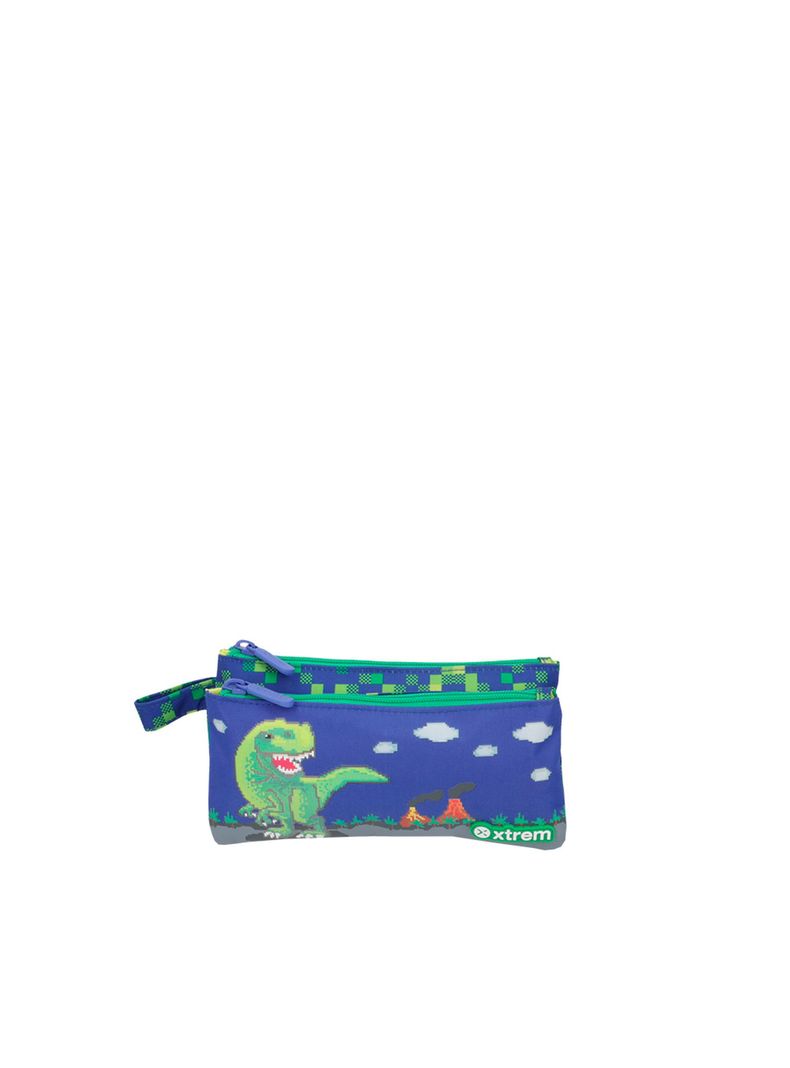Estuche Xtrem Trinity 5XT Dino Azul-0