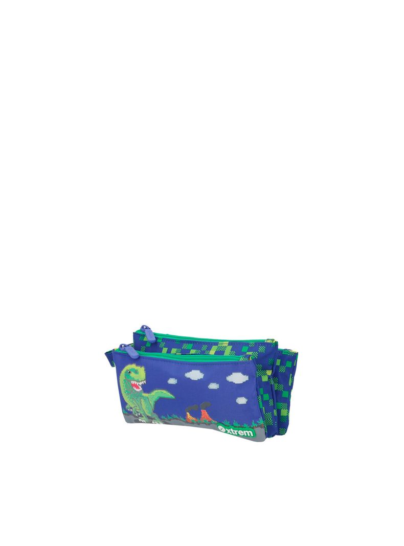 Estuche Xtrem Trinity 5XT Dino Azul-1