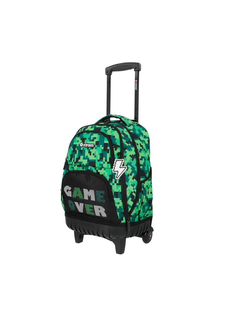 Mochila con ruedas Xtrem Cross 2.0 5XT Pixels Verde-1