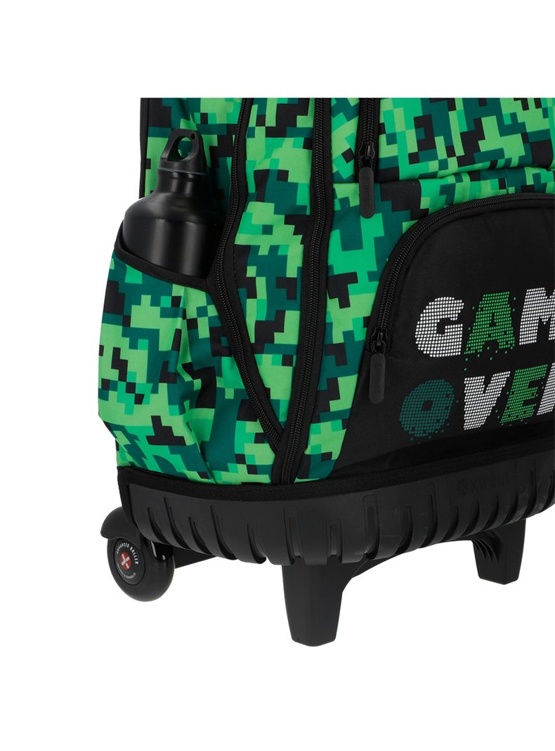 Mochila con ruedas Xtrem Cross 2.0 5XT Pixels Verde-6