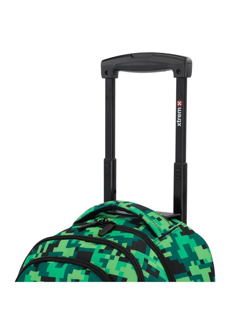 Mochila con ruedas Xtrem Cross 2.0 5XT Pixels Verde-7
