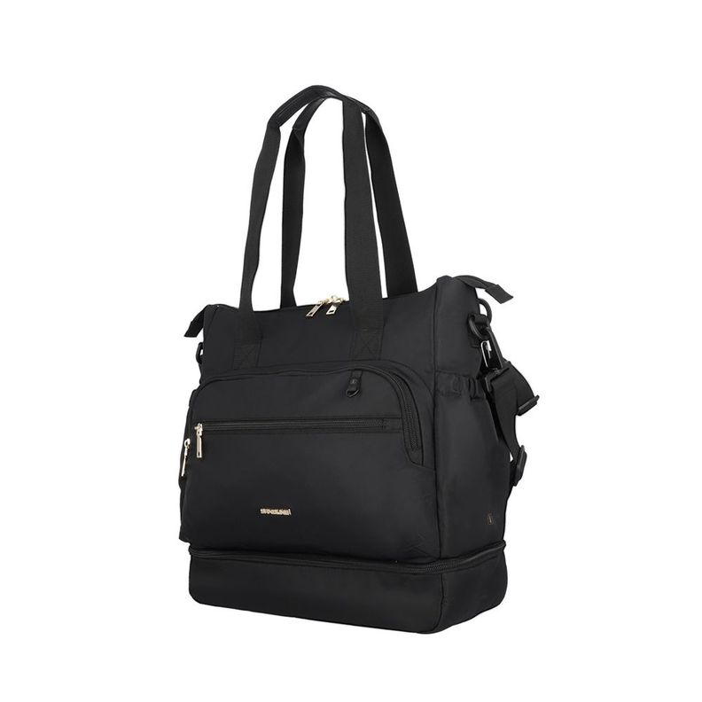 Bolso maternal Parentpack con mudador negro-1