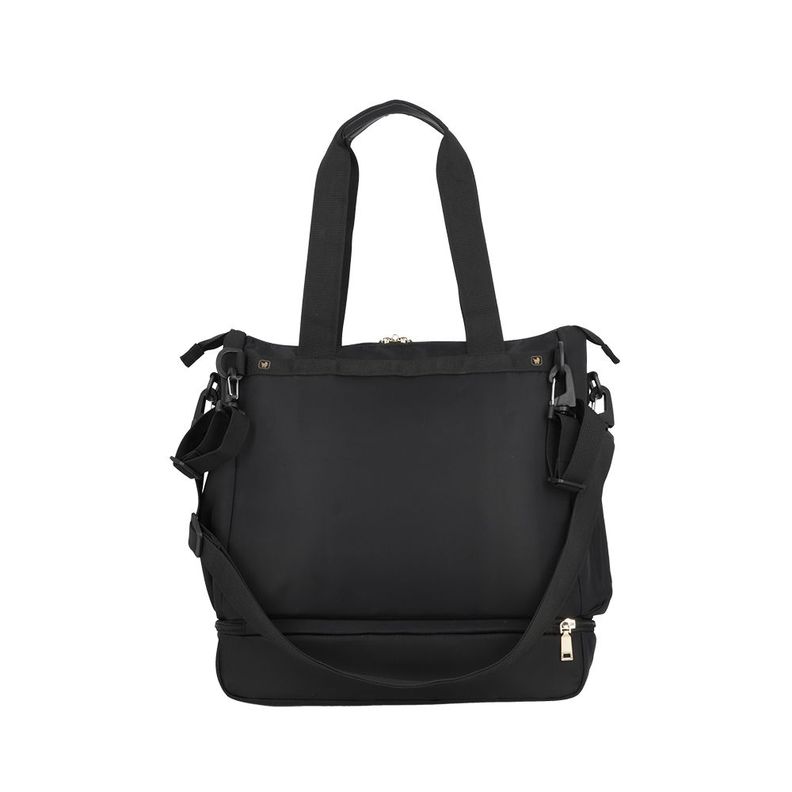 Bolso maternal Parentpack con mudador negro-3