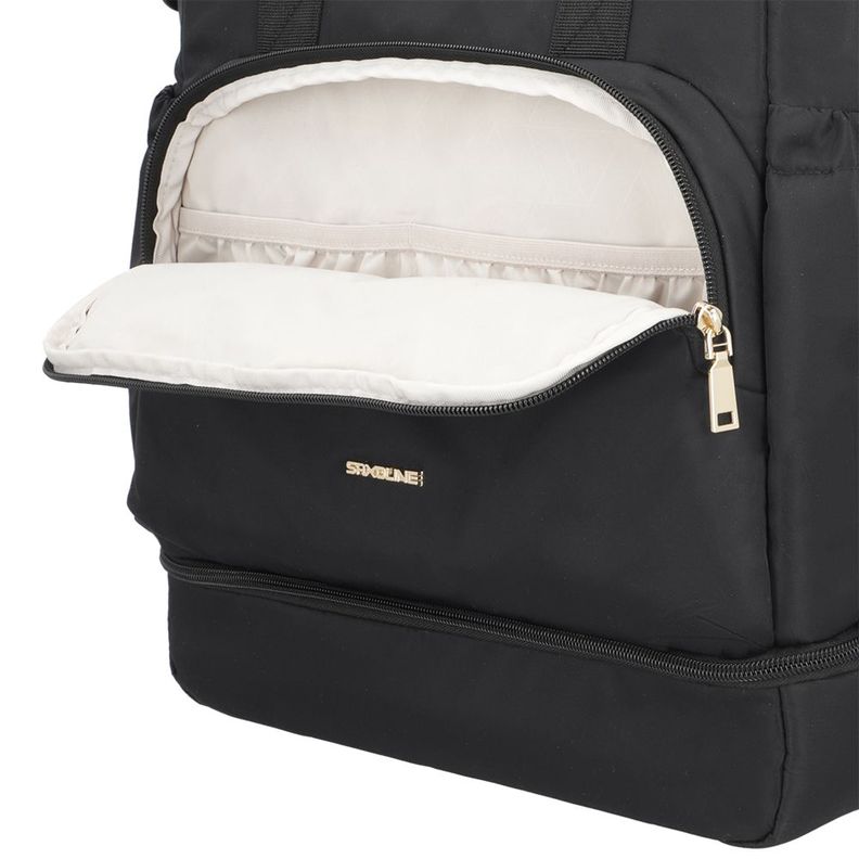 Bolso maternal Parentpack con mudador negro-13