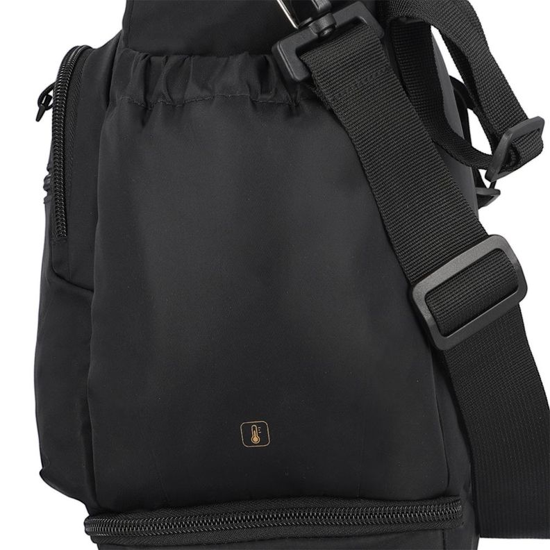 Bolso maternal Parentpack con mudador negro-6