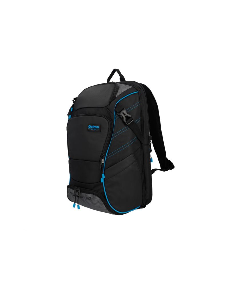 Gamerpack Mochila Notebook Xtrem Negro/Azul 17"-1