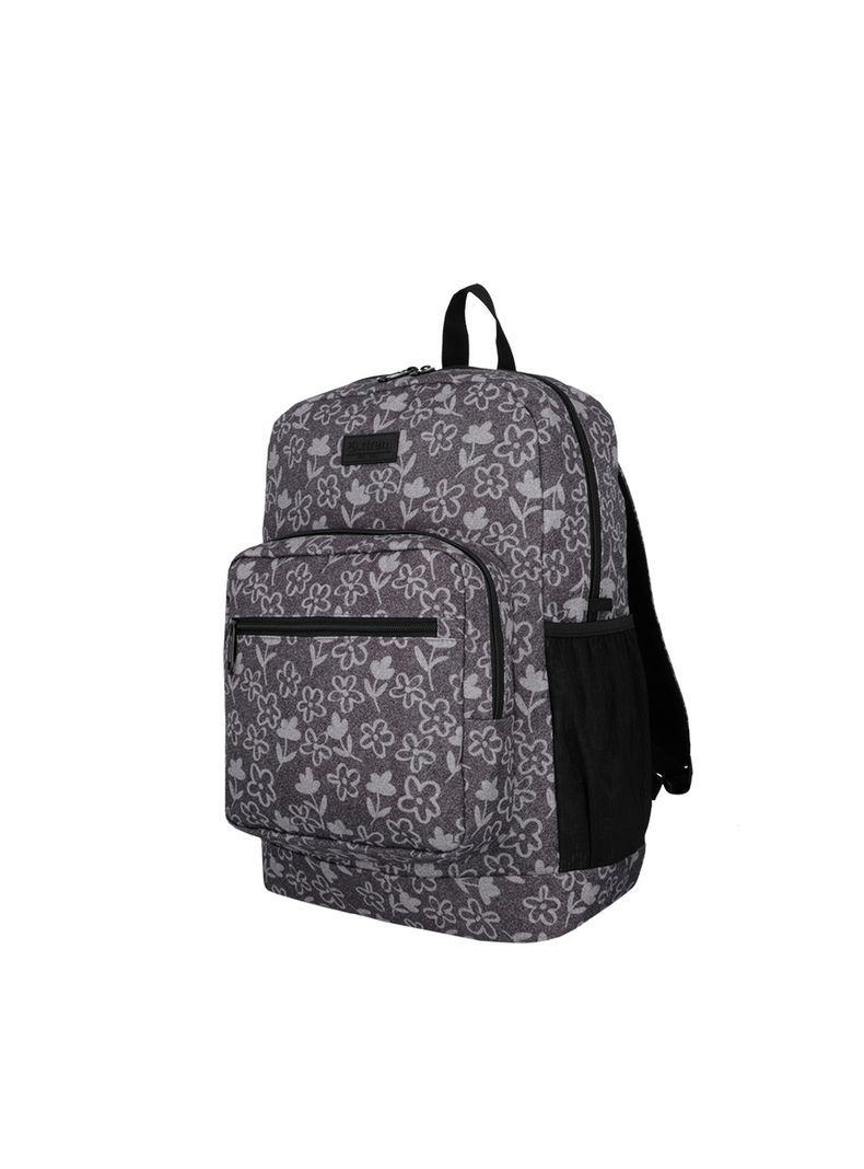 Mochila Notebook Xtrem Everdale 5XT Flores Negro 16"-1