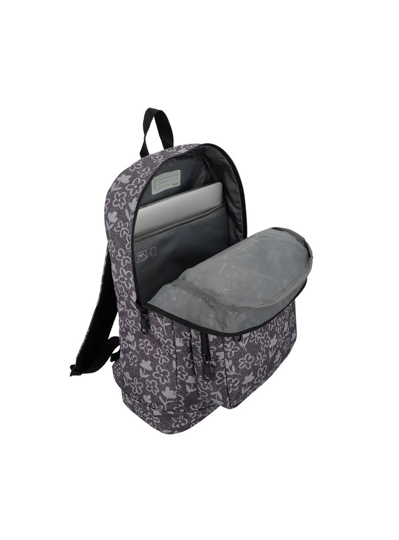 Mochila Notebook Xtrem Everdale 5XT Flores Negro 16"-3