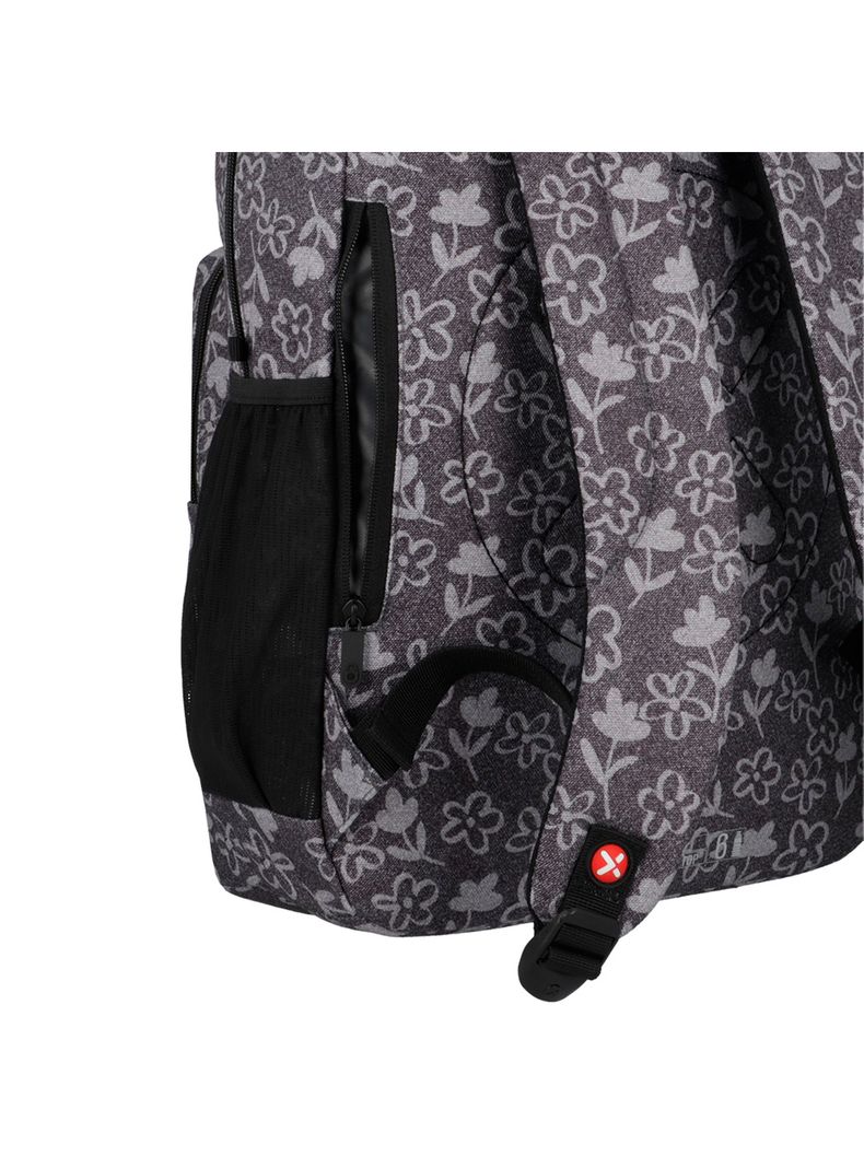 Mochila Notebook Xtrem Everdale 5XT Flores Negro 16"-6
