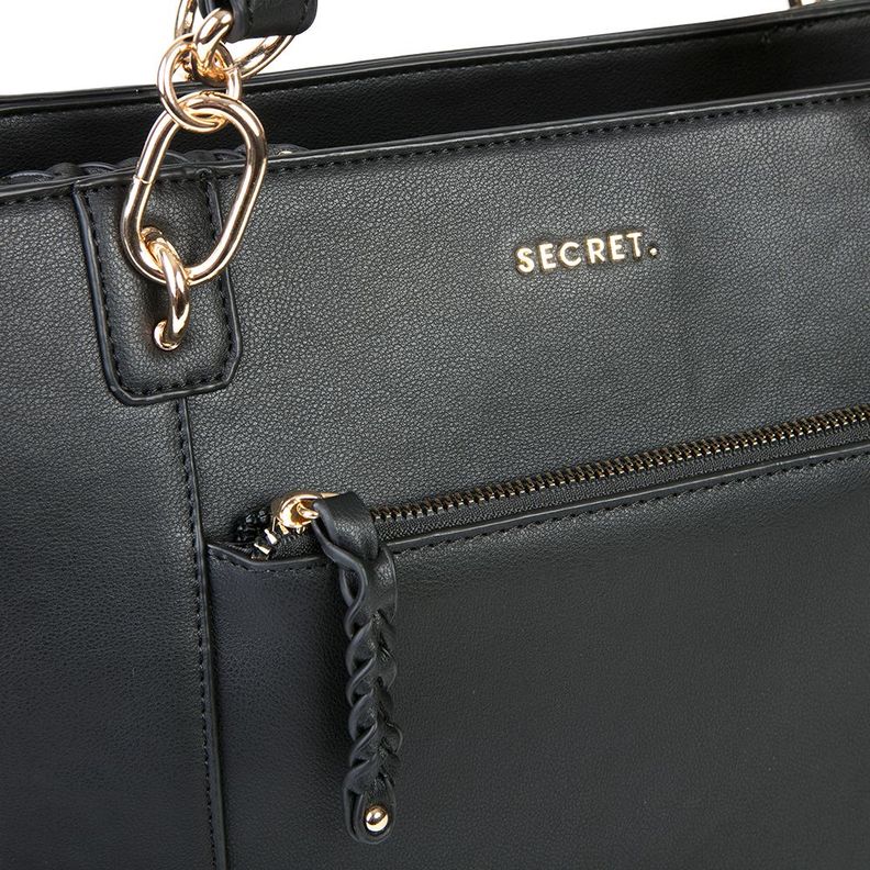 Cartera Tote Bag Secret Monaco Negro M-5
