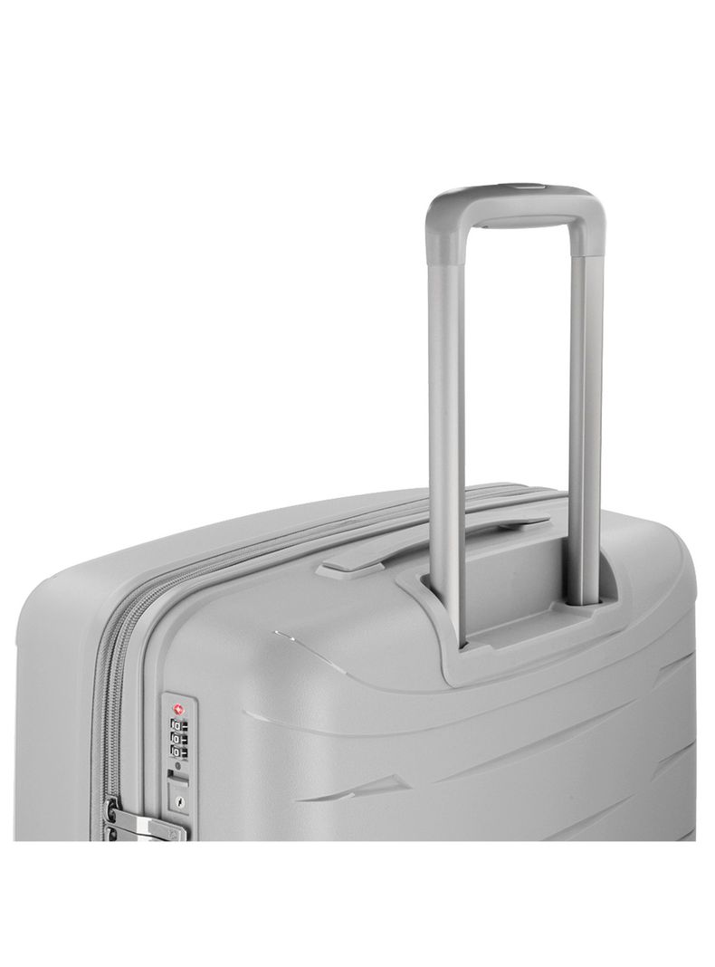 Maleta Grande Saxoline Moonstone Plateado-9