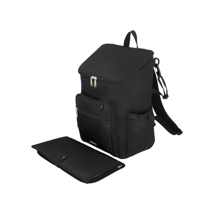Mochila maternal Parentpack con mudador negra-11
