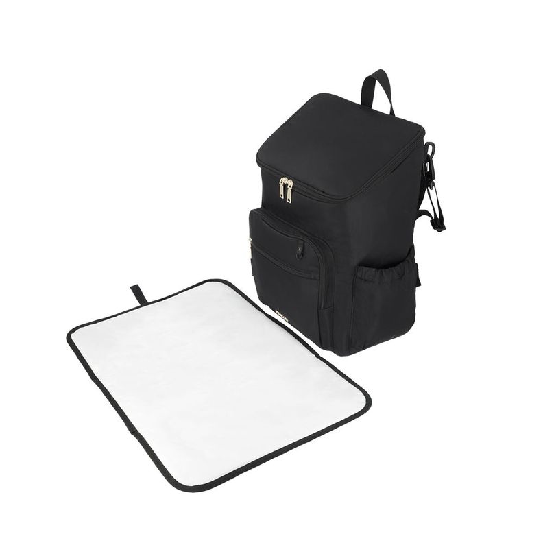 Mochila maternal Parentpack con mudador negra-12