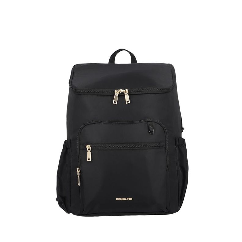 Mochila maternal Parentpack con mudador negra-0