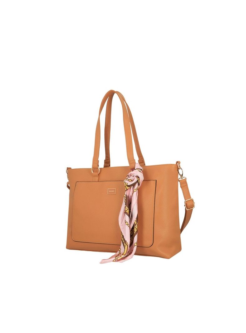 Cartera Tote Secret Riga FW25 L Tostado-1
