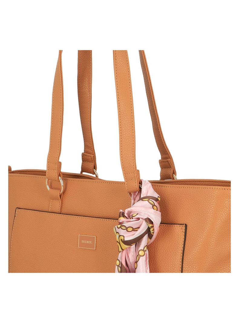 Cartera Tote Secret Riga FW25 L Tostado-4