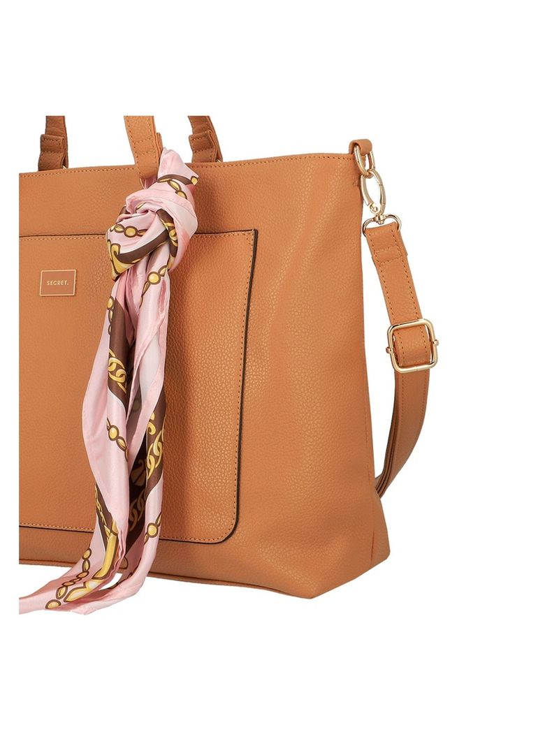 Cartera Tote Secret Riga FW25 L Tostado-5