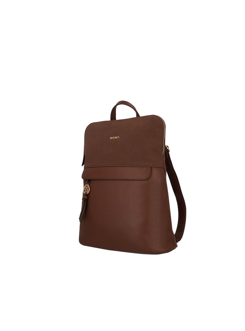 Mochila Notebook Secret Laurens FW25 Café 15"-1