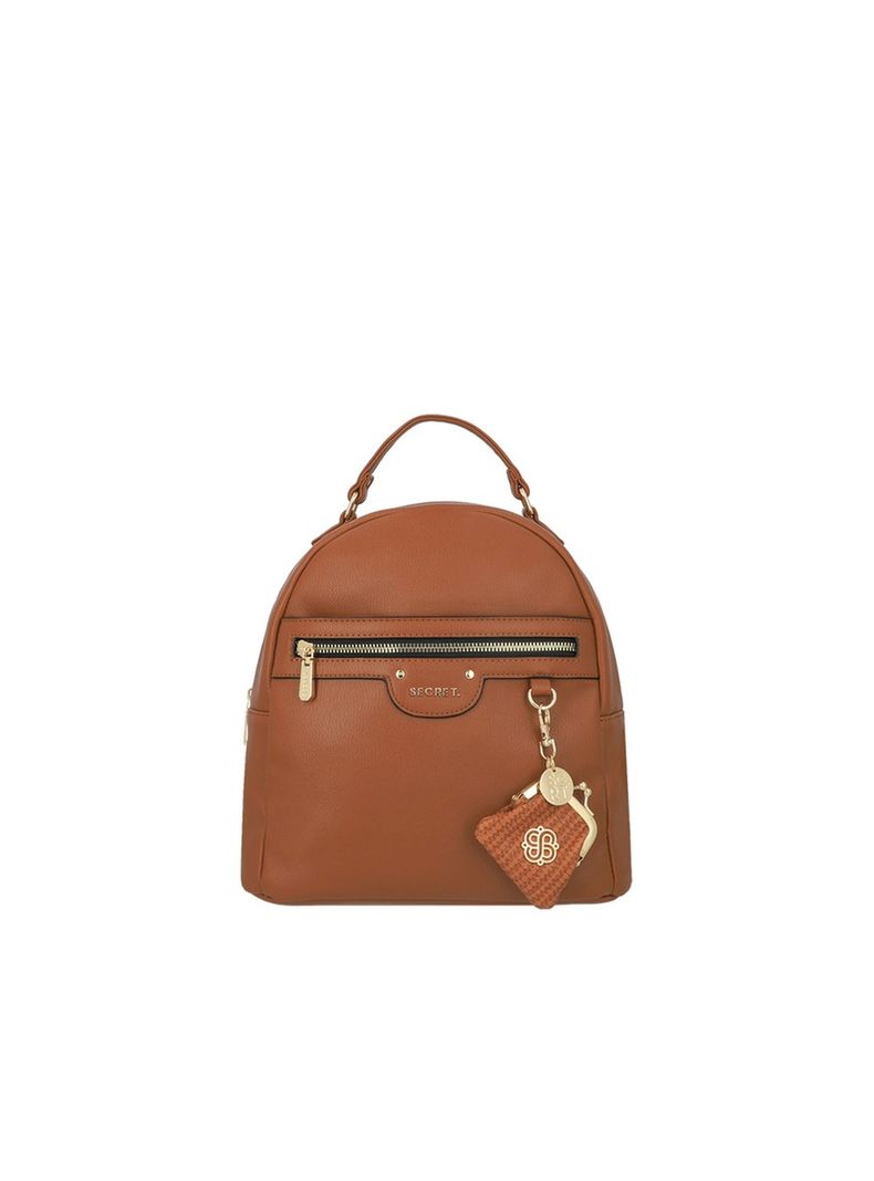 Mochila Secret Lisse FW25 M Café-0