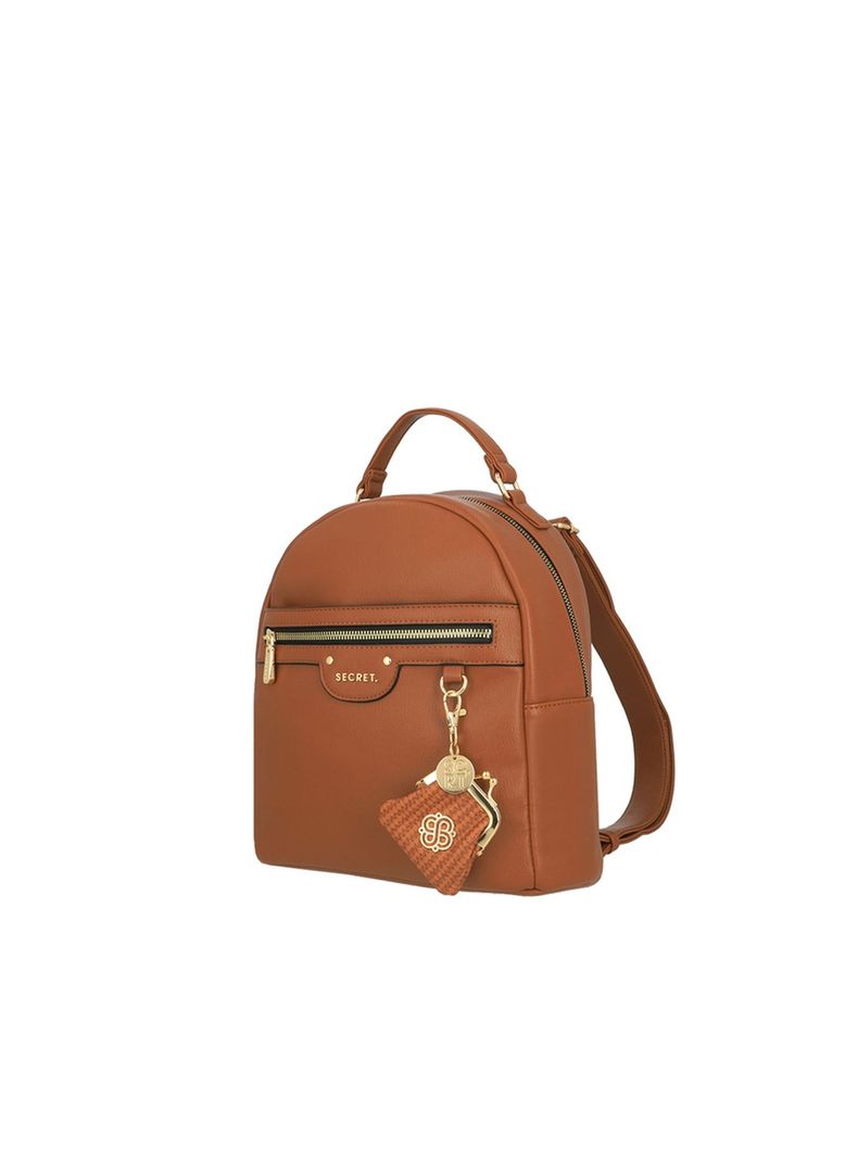 Mochila Secret Lisse FW25 M Café-1