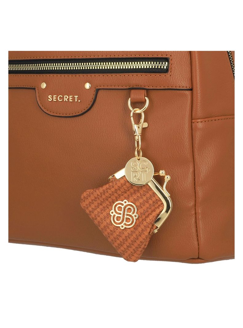 Mochila Secret Lisse FW25 M Café-5