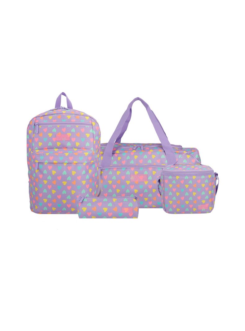 Megapack 2.0 Mochila Niña Xtrem Morado-0