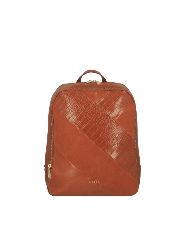 Mochila Notebook Secret Ede FW25 Café Medio 14"-0