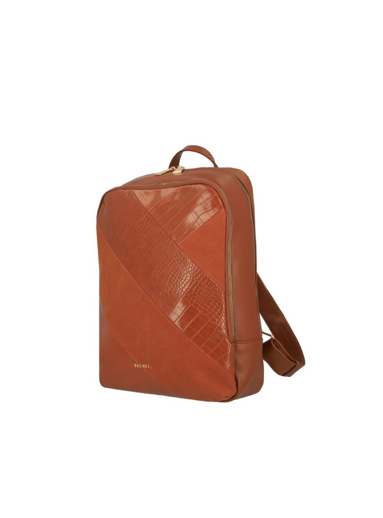 Mochila Notebook Secret Ede FW25 Café Medio 14"-1