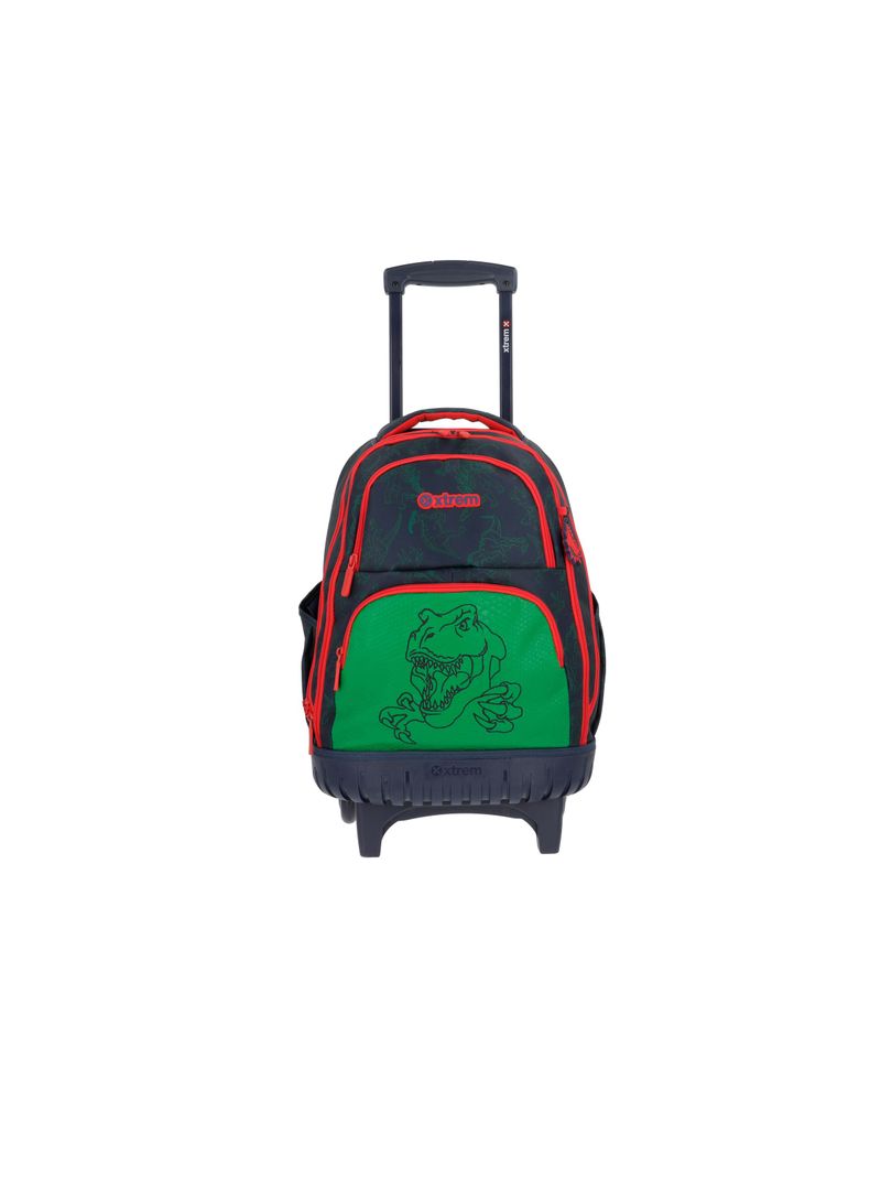 Mochila con ruedas Niño Xtrem Cross 2.0 Dino Azul-0