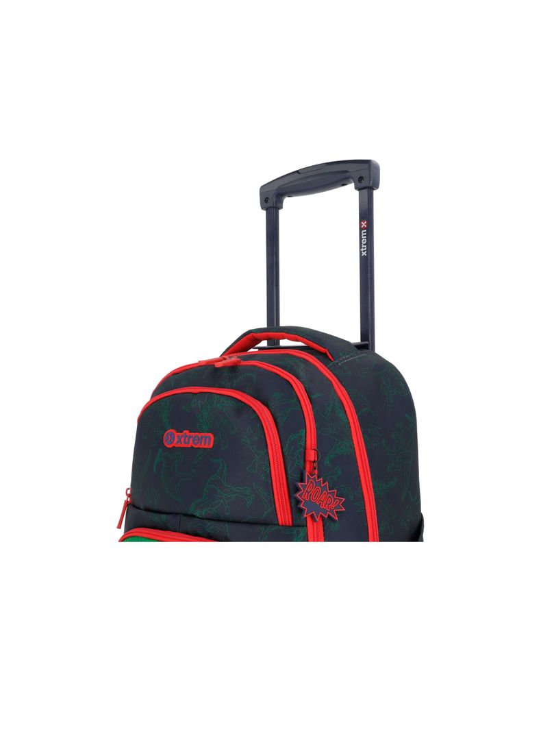 Mochila con ruedas Niño Xtrem Cross 2.0 Dino Azul-5