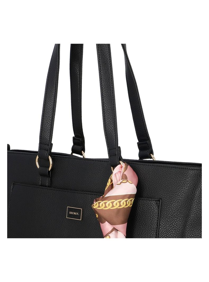 Cartera Tote Secret Riga FW25 L Negro-5