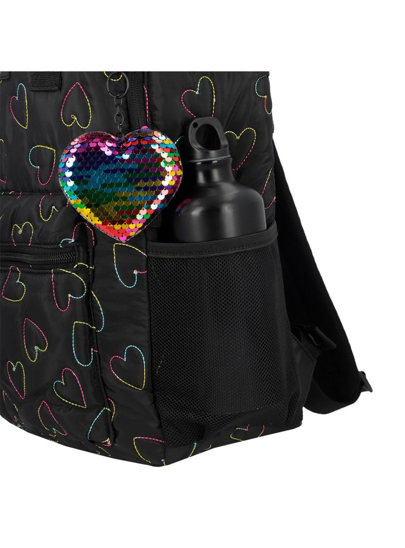 Mochila Notebook Xtrem Leia 5XT Corazones Negro 15"-5