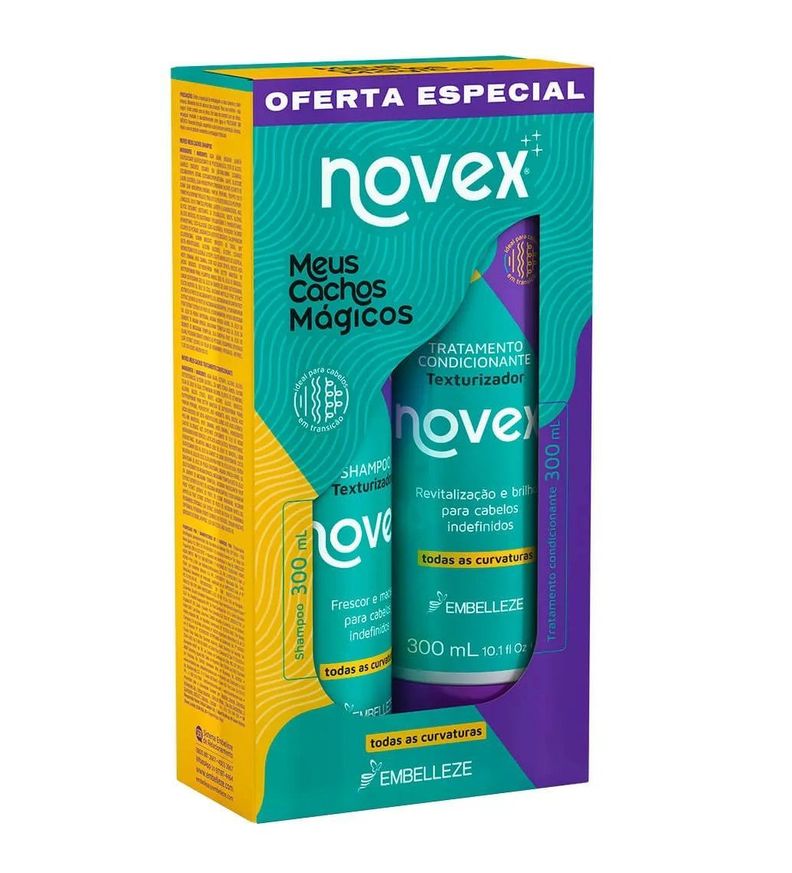 KIT SH/ACOND MEUS CACHOS MAGICOS 300ML NOVEX-4