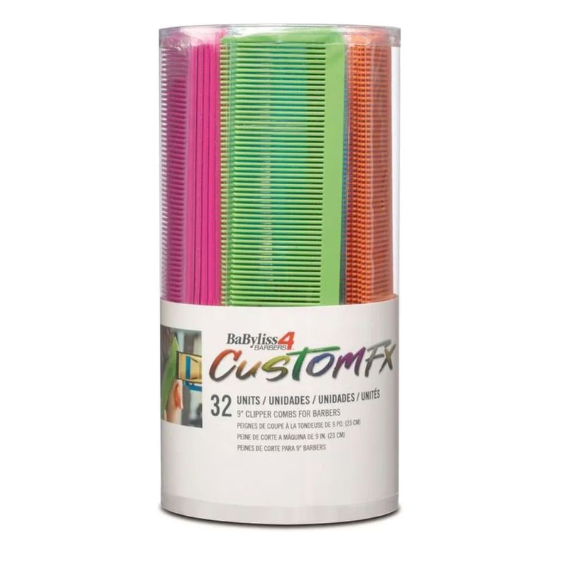 Peine BabylissPro Barberlogy Corte Barberia 9Pulgadas Fucsia-2
