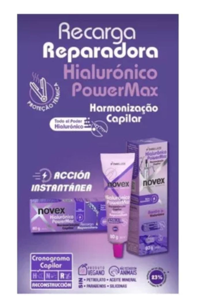 NOVEX RECARGA HIALURÓNICO POWERMAX 80g-1