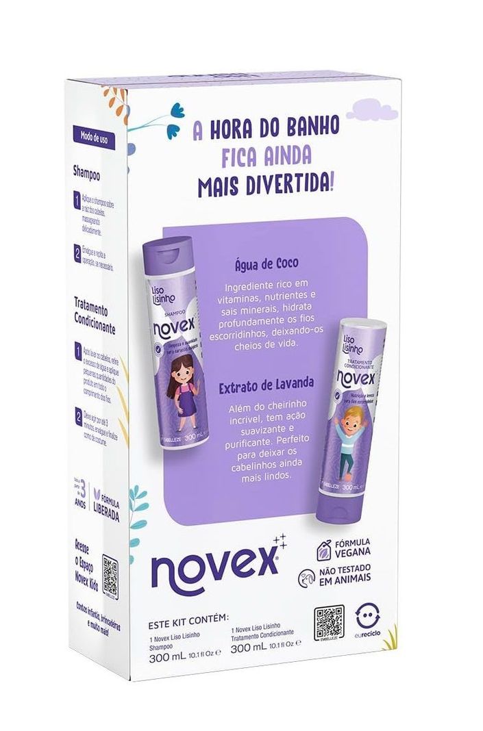 KIT SHACOND LISO LISINHO 300ML NOVEX-2