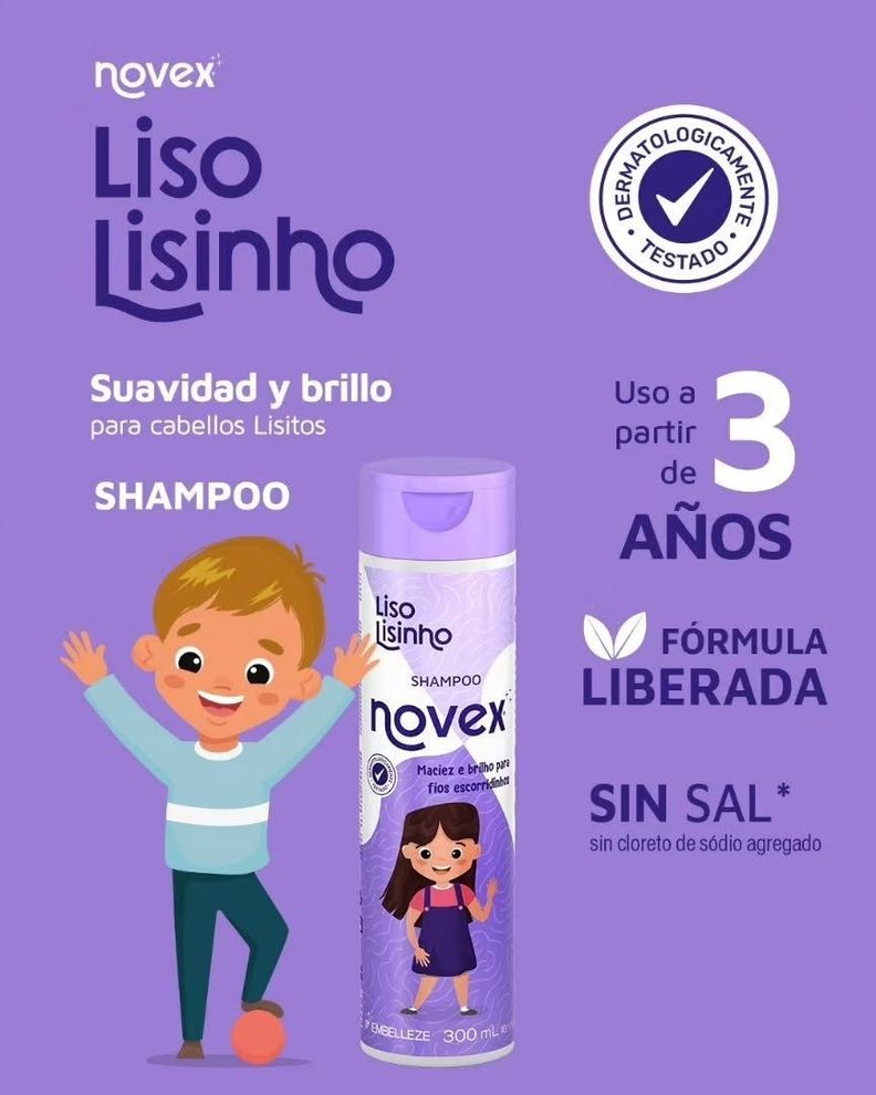 KIT SHACOND LISO LISINHO 300ML NOVEX-4