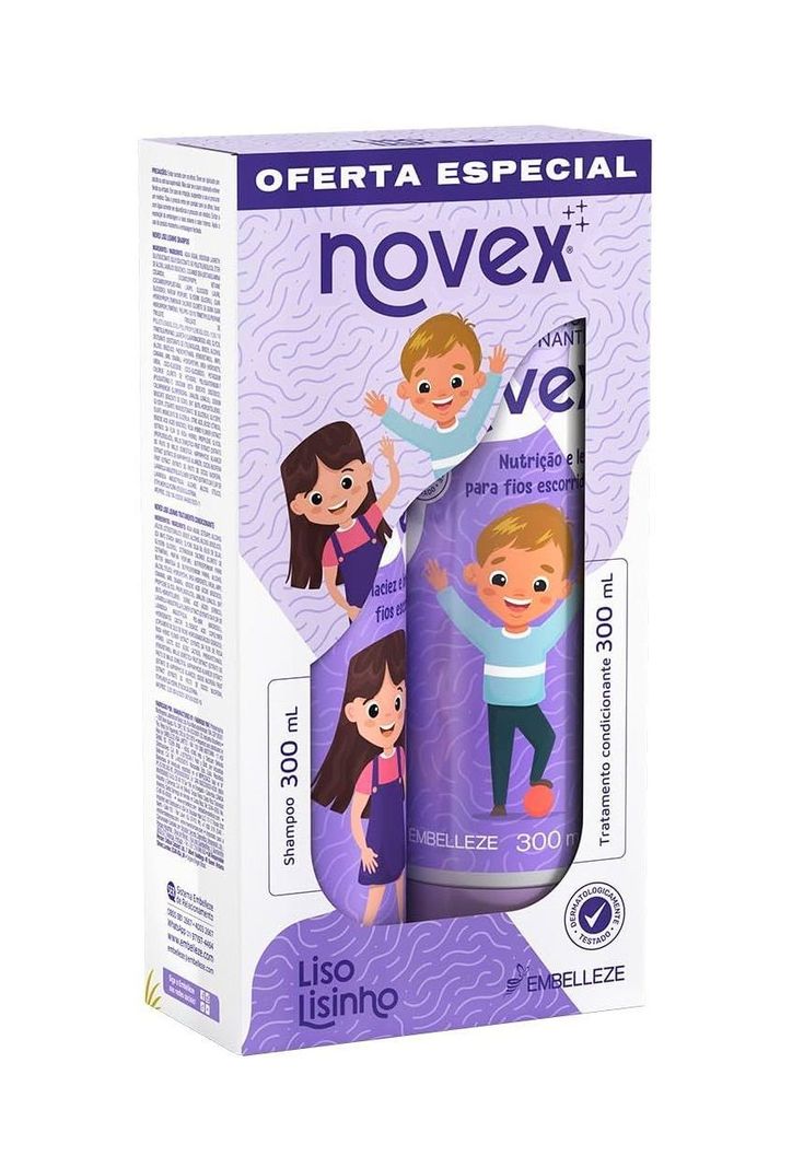 KIT SHACOND LISO LISINHO 300ML NOVEX-6