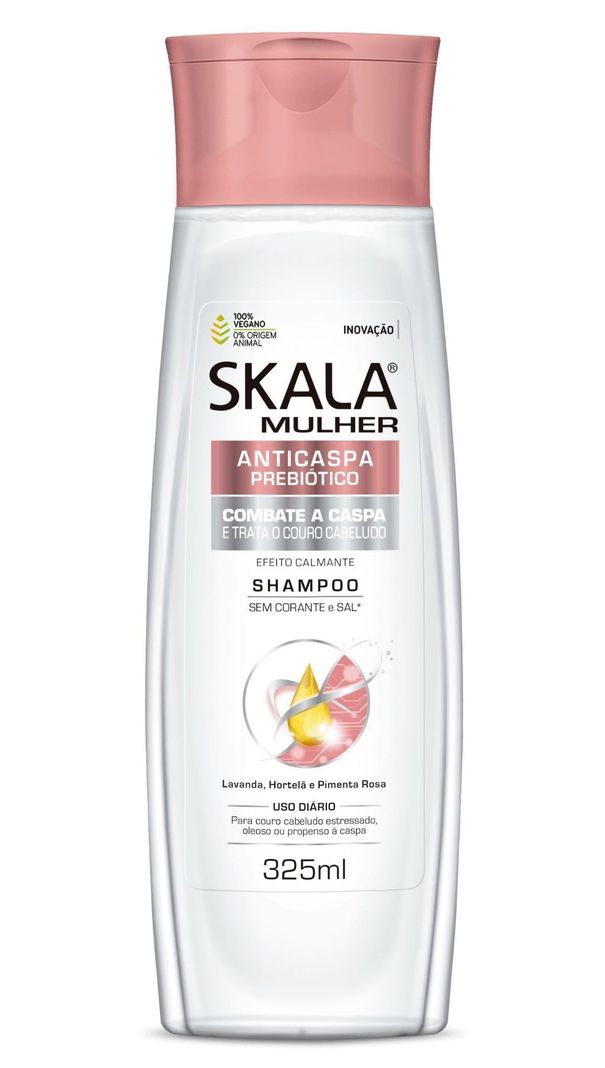 SHAMPOO ANTI CASPA PREBIÓTICO MUJER SKALA EXPERT 325 ML-4