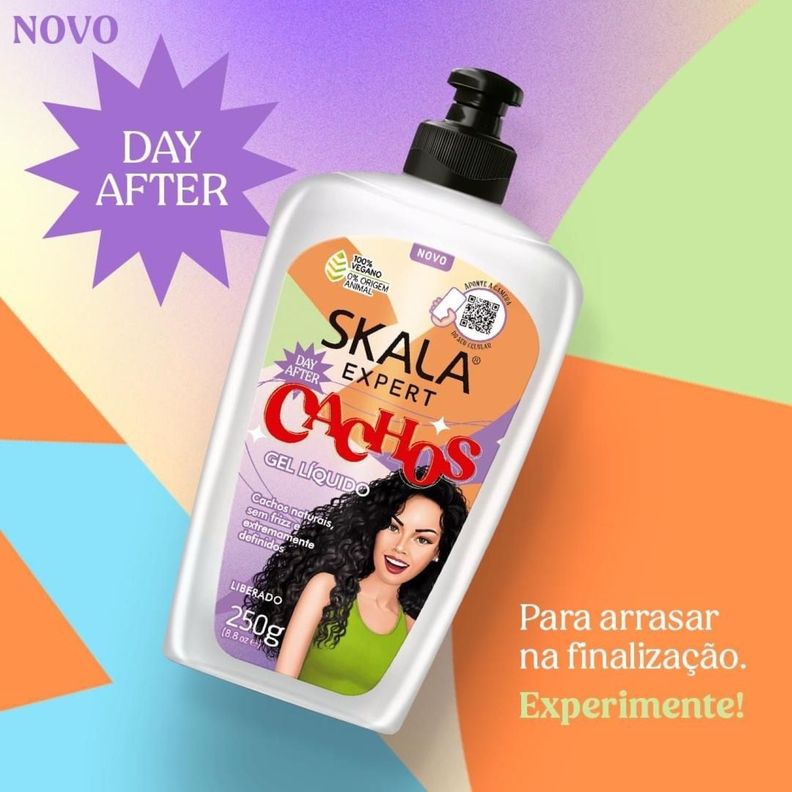 GEL LÍQUIDO CAPILAR MAIS CACHOS SKALA EXPERT 250 G-2