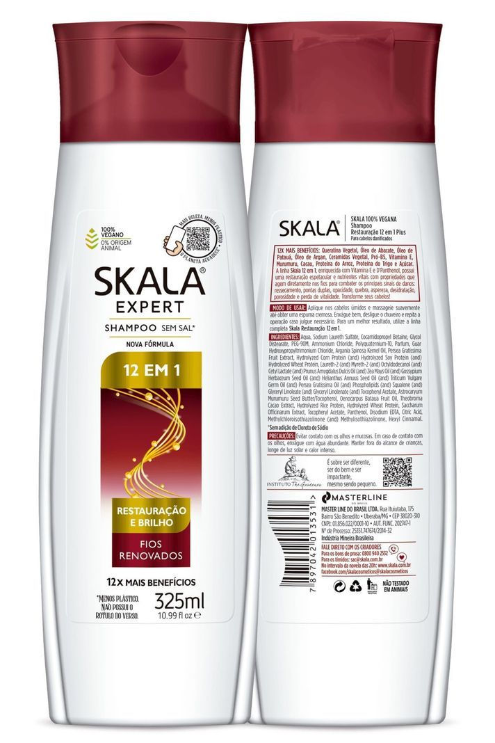 SHAMPOO RESTAURACIÓN 12 EN 1 SKALA 325 ML-0