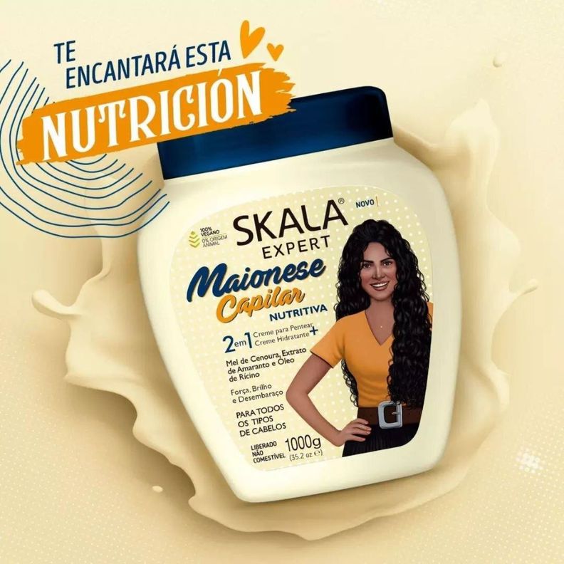MASCARA MAIONESA CAPILAR NUTRITIVA 2EN1 EXPERT SKALA 1KG-4