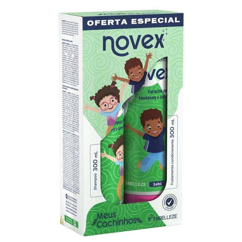 KIT SHAMPOO Y ACONDICIONADOR MEUS CACHINOS 300ML NOVEX-1