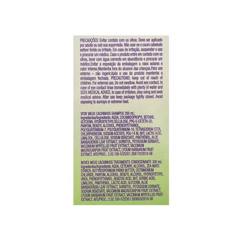 KIT SHAMPOO Y ACONDICIONADOR MEUS CACHINOS 300ML NOVEX-2