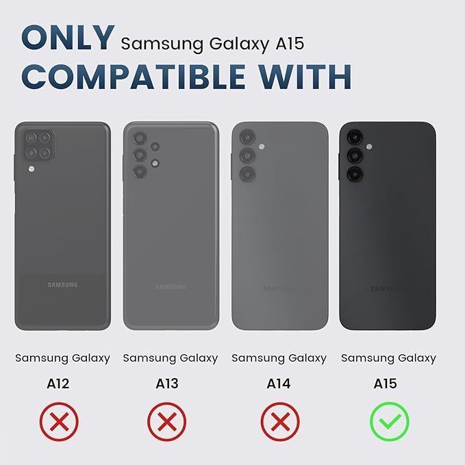 Carcasa transparente anti-golpe para Samsung A15 5G -1