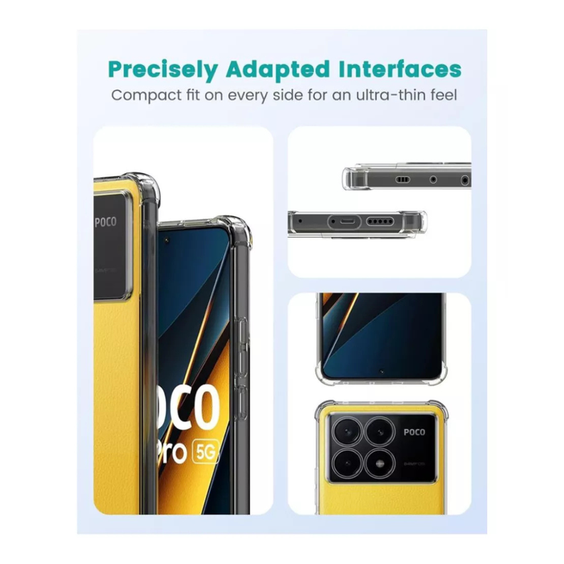 Carcasa Transparente Antigolpes para Poco X6 Pro 5g-3