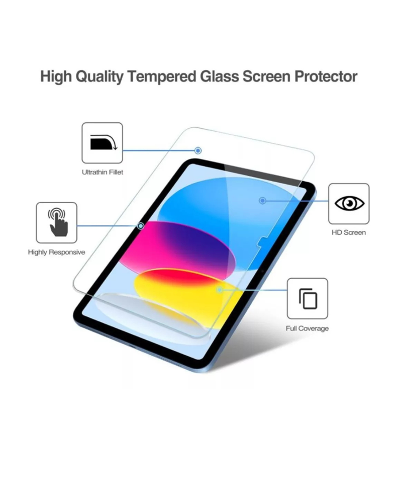 Lámina Vidrio Templado Para iPad 10ma Generación 10.9" 2022-4