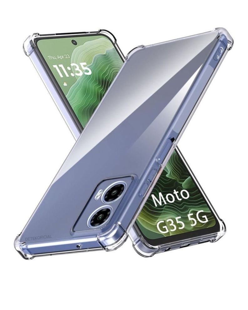 Carcasa transparente antigolpes para Motorola G55-0